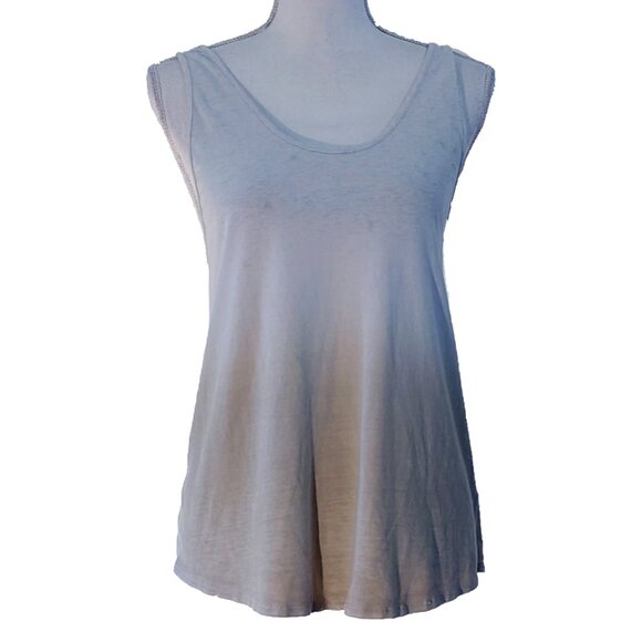 Lululemon Om Racerback Heathered White Cashew Tank Top Ombre Tan - Picture 2 of 6